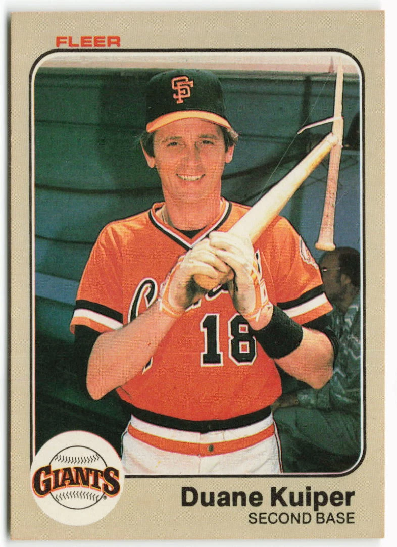 Duane Kuiper trading card