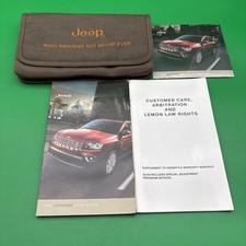 2016 Jeep COMPASS Owners Manual Quick Reference Guide With Case Included