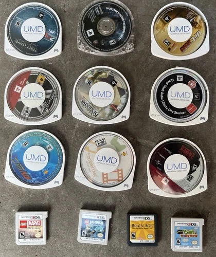 Lot Of 9 PSP Games - 4 Nintendo Ds Games
