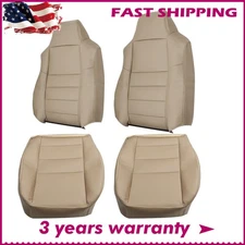 For 2002-2007 Ford F250 F350 Lariat Super Duty Driver & Passenger Seat Cover Tan