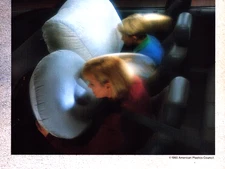 American Plastics Council Air Bags for Cars Benefits Vintage Print Ad 1993