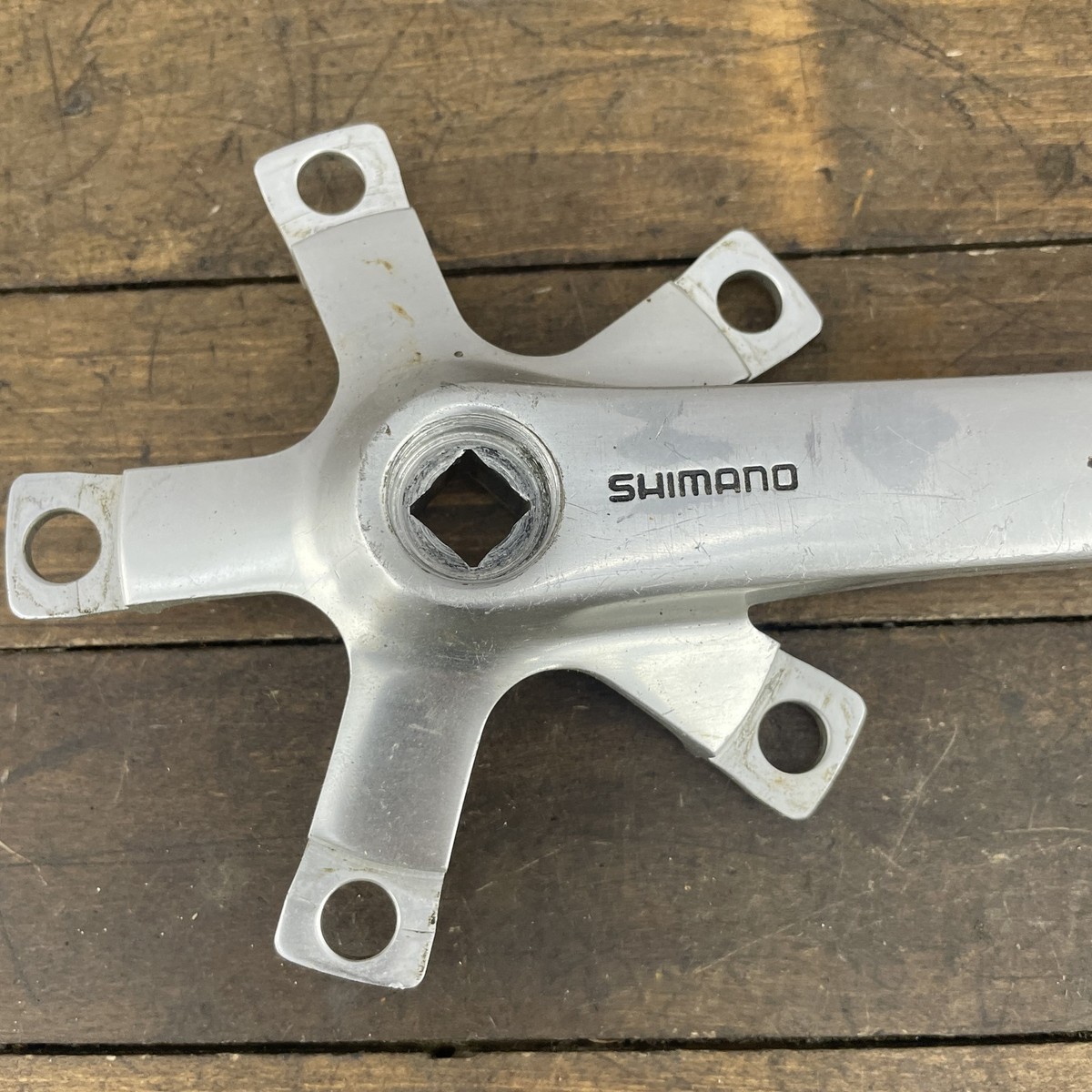 Vintage Shimano Deore XT Fc-m730 MTB Crankset 175mm Crank Arms 5