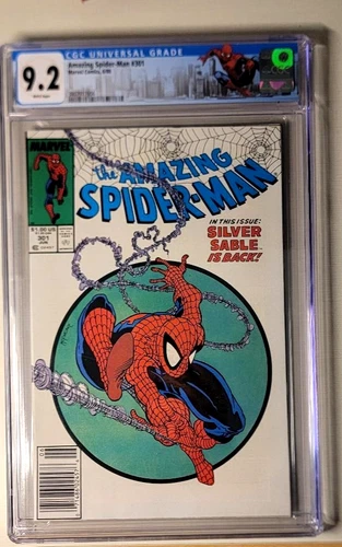 Amazing Spider-Man #301 marvel 6/88 Newsstand CGC 9.2 NM- WP Custom Label Iconic