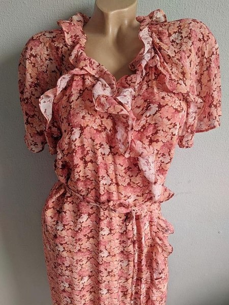 Women & Other Stories Dress Burgundy Viscose 38