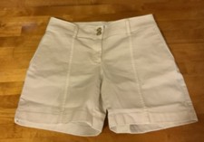 J. Jill Womens Shorts Beige, Slash Pockets Flat Front Straight Casual Chino OP
