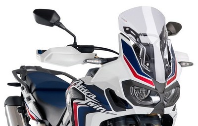 Puig Racing Windscreen (290mm Tall) (Clear) Compatible with 16-18 Honda CRF1000L