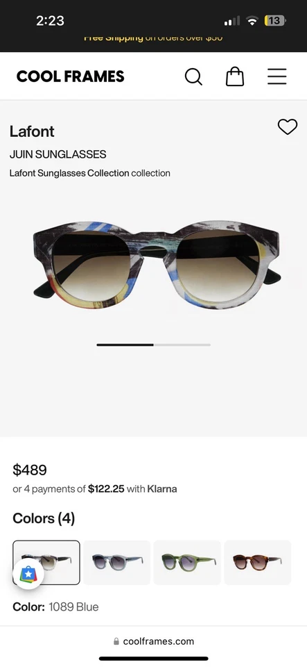 Gafas de sol de diseñador Lafont Juin para mujer (totalmente nuevas, nunca usadas) Foto 4 de 4