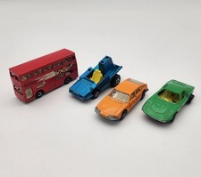 Lot of 4 Vintage Diecast Toy Cars Hot Wheels Matchbox Yat Ming 1970's
