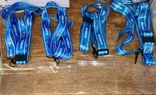 4 Disney Vacation Club Member Blue Lanyards w/Clip-on Clear ID/Badge Holder ~NEW