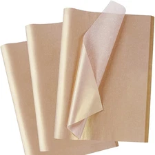 Metallic Rose Gold Tissue Paper 60 Sheets for Gift Bags Wedding Birthday
