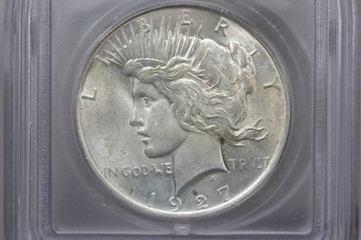 1927-D Peace Dollar ICG MS62 5VUC | eBay