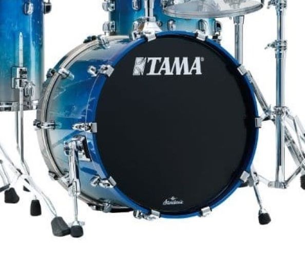 Tama Starclassic Walnut/Birch 22" Dia X 14" Deep Bass Drum/Molten Blue Ice Fade