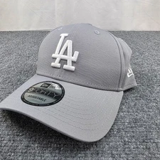 New Era 9FORTY LA Dodgers Baseball Cap Gray Adjustable Mens OSFA