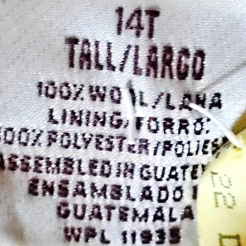 Pantalón de Colección Worthington Marrón Tostado Lana Cintura Alta Cónico Para Mujer 14T Alto 3718 Foto 4 de 4