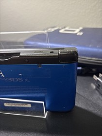 Nintendo 3DS XL Handheld System - Blue/Black Console W/ Charger & Case Tested