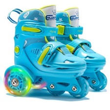 Adjustable Roller Skates for Girls  Boys with Light Up Wheels Ages 3-9  8211