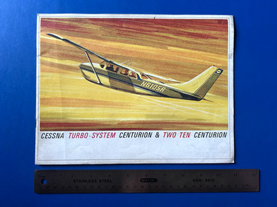 1966 Cessna Turbo-System Centurion & Two Ten Centurion Aircraft Sales Brochure