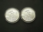 2019 Zombuck 2 Lot "The Saint" BU 1 oz .999 Fine Silver Rounds in Capsules