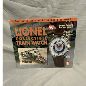 Lionel Collectible Train Watch Legendary Trains Edition Brown Band Certificate
