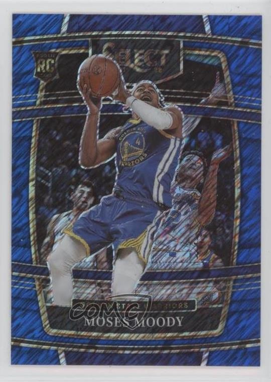 2021-22 Panini Select Concourse Blue Shimmer Prizm Moses Moody #62 1c9a