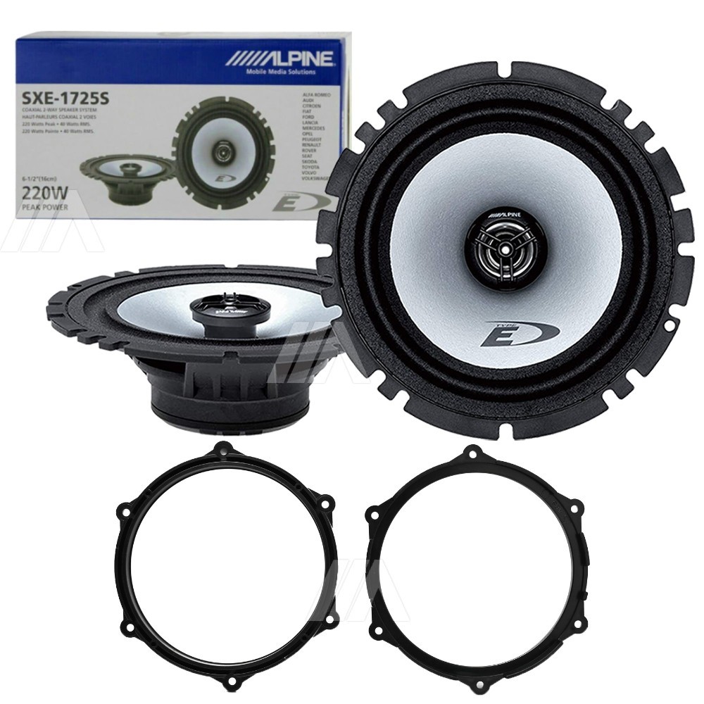 Casse Altoparlanti Alpine SXE-1725s Anteriori Seat Ibiza 6J 2008-15 Kit