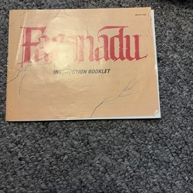 FAXANADU Nintendo NES 1989 Cart Sleeve & Manual Untested