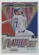 2021 Panini Prizm Fearless Red White & Blue Prizm Jose Altuve #FR-9 2l4