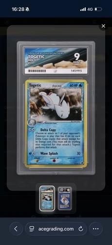 Pokémon TCG Togetic Delta Species EX Dragon Frontiers Card 11/101 Ace 9