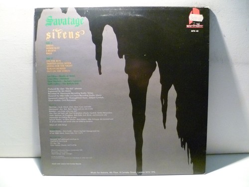 LP, Savatage, Sirens, UK 1985, Topzustand, EX to NM - Picture 2 of 2