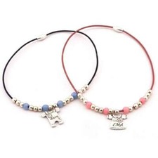 leather necklace with kids name