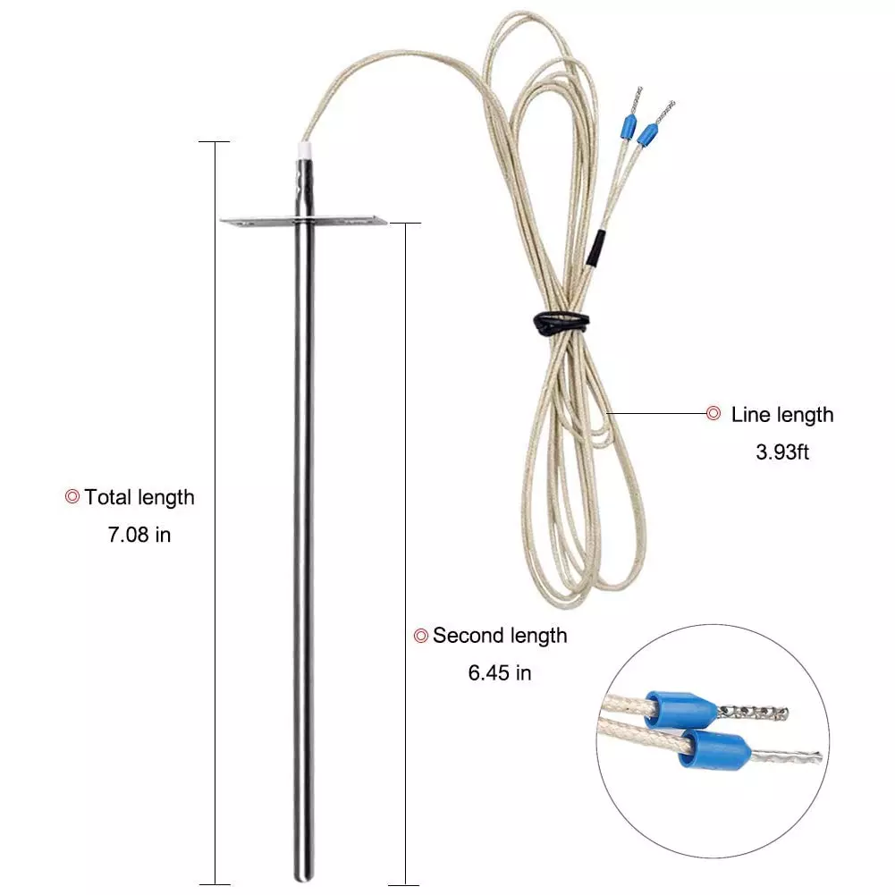 Z Grills RTD Temperature Probe Sensor, Pellet Grill Replacement Parts for Digital Thermostat