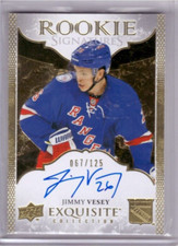 Jimmy Vesey 2016-17 Exquisite Collection Rookie Signatures Card #ERS-JV /125