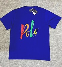 New Polo Ralph Lauren Men's Custom Fit Short Sleeve T-Shirt Royal Blue Size M