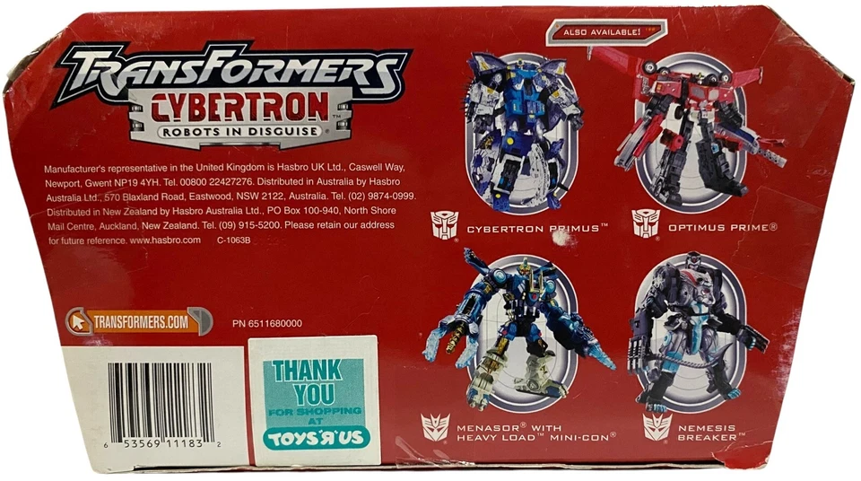 Фигурка Transformers Cybertron Primus Unleashed Metroplex с Drillbit НОВАЯ 2005 - Изображение 4 из 4