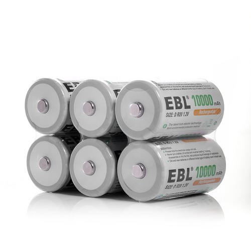 Lot D C Cell Size Rechargeable Batteries High Capacity NiMH /LCD Battery Charger - Picture 21 of 115