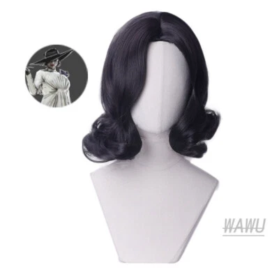 Alcina Dimitrescu Cosplay Wig Heat Resistant Synthetic Hair Wigs