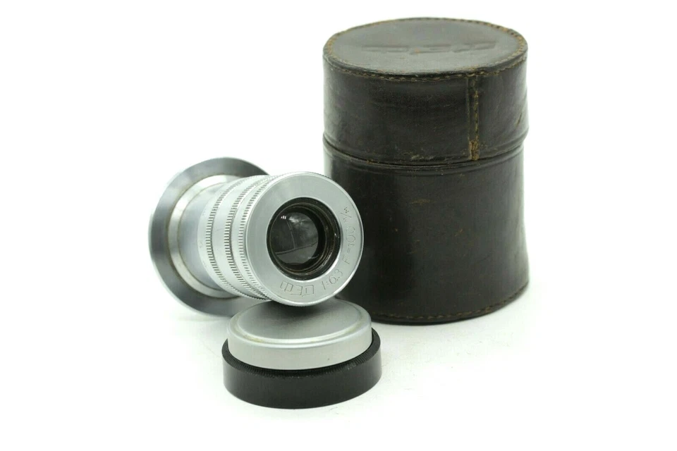 RARE FED 6.3/100 tele lens Rangefinder LENS M39 Fed Zorki Leica L39 telephoto - Image 3 of 4