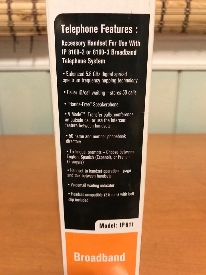 Vtech Vonage Broadband Telephone IP811 Accessory Handset IP8100-2/IP8100-3 5.8gh - Image 3 of 4