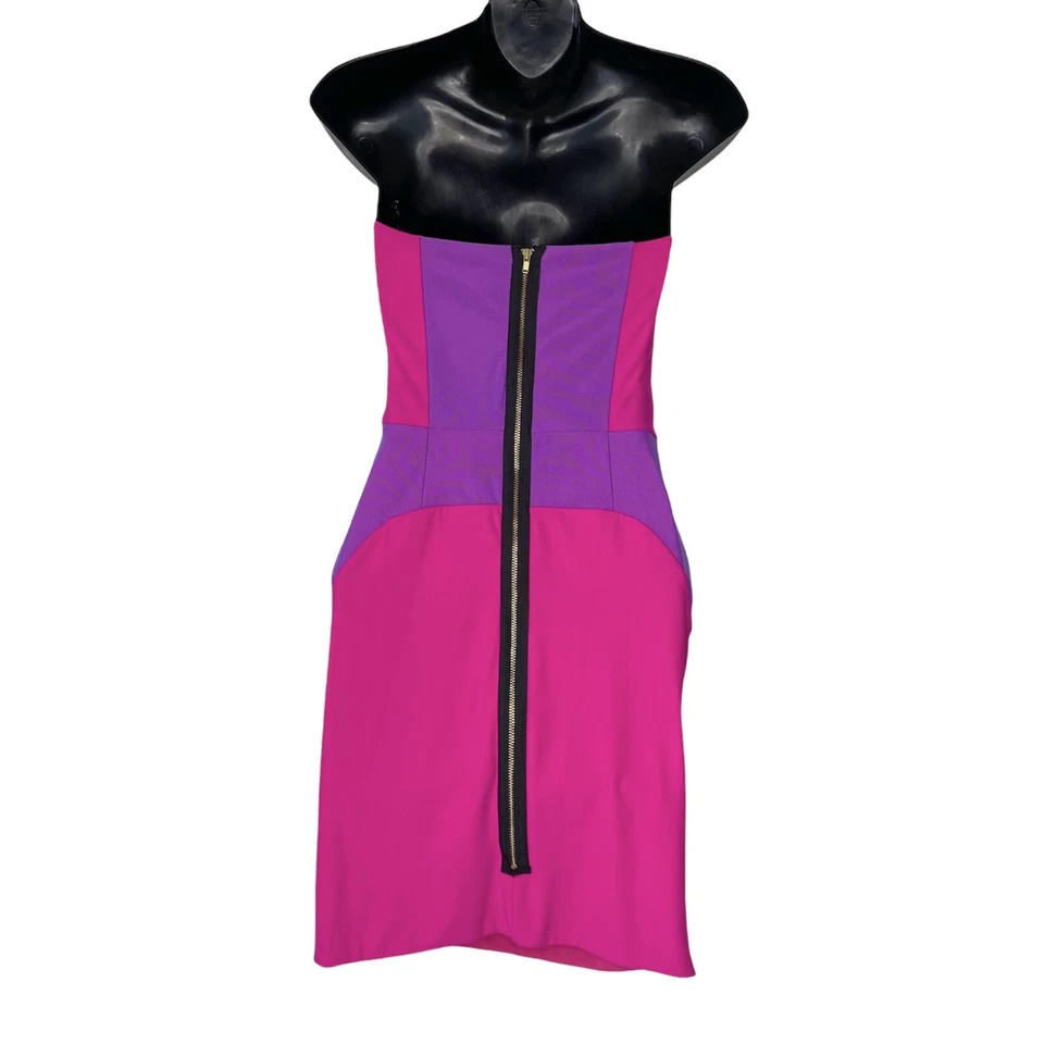 NUEVO Vestido Serena Rosa Boulee Talla 6 Sexy Bodycon Sin Tirantes Expuesto Cremallera Forrado Foto 3 de 4