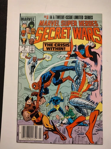 MARVEL SUPERHEROES SECRET WARS # 3 FIRST VOLCANA & TITANIA  NEWSSTAND COPY
