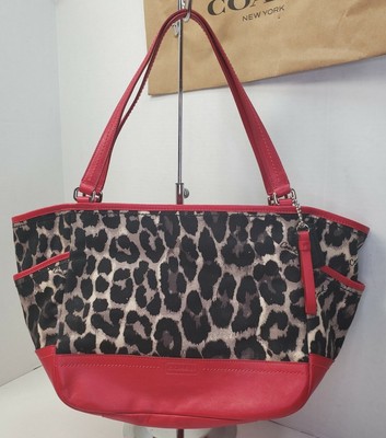 coach ocelot tote