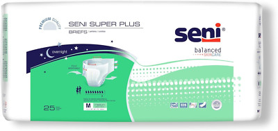 Super plus Adult Incontinence Brief M Heavy Absorbency Breathable/Overnight, S-M