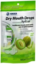 Hager Bag Dry Mouth Drops Lozenges Melon 2oz