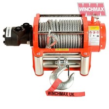 HYDRAULIC WINCH 15000 lb WINCHMAX ORIGINAL ORANGE WINCH, STEEL ROPE - WINCH ONLY