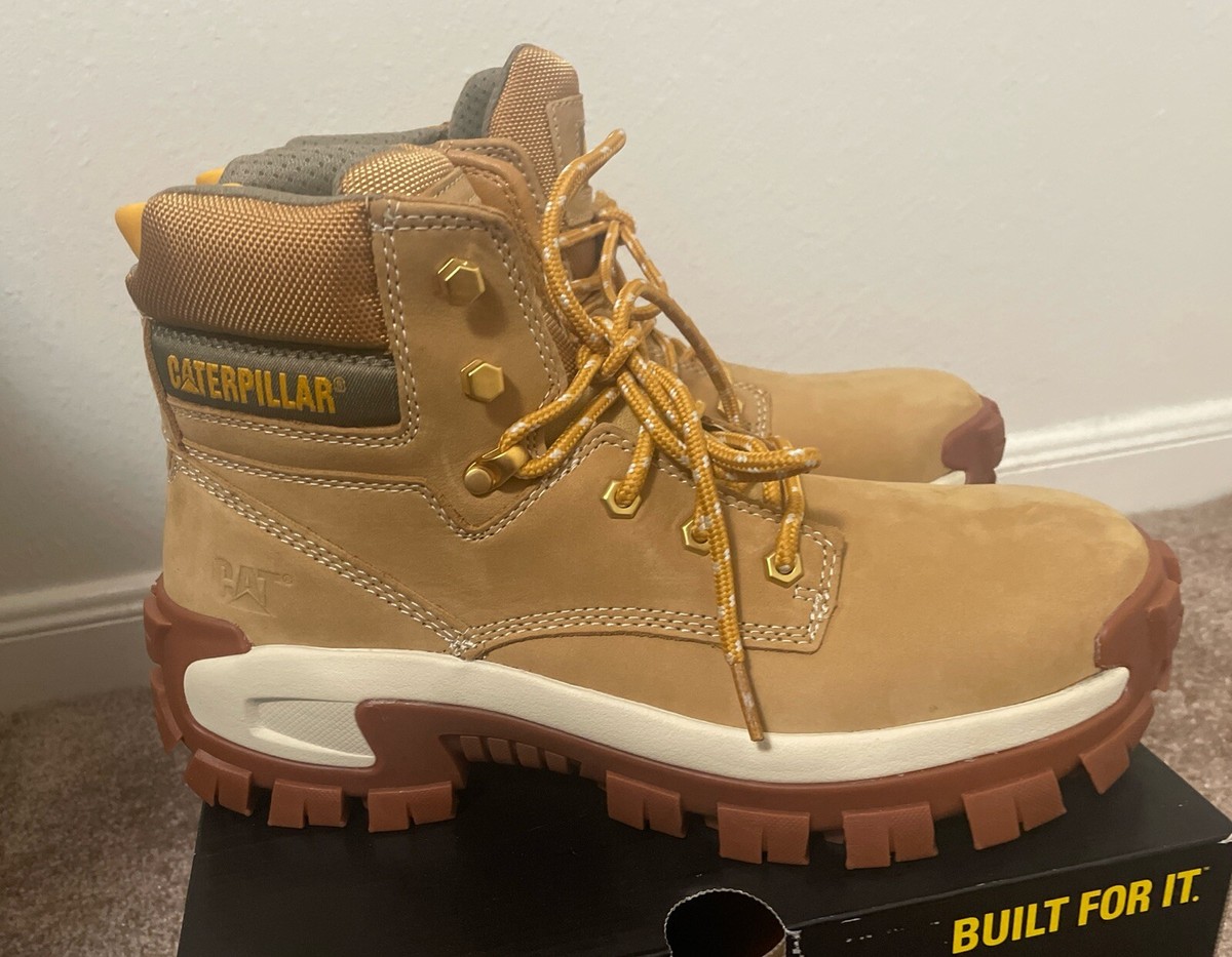 Size 10.5 Caterpillar Invader Hi ST Mens Steel Toe Work Boot Honey P91286 NEW Caterpillar Men main image 2