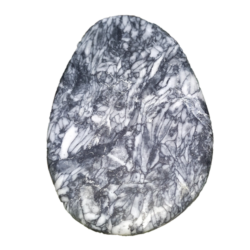 Pinolith Rohstein Scheibe Eisblumenmagnesit Kommunikation Empathie Magnesit Nr.B