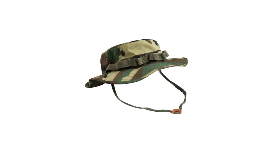 Teesar US GI Trilaminate Jungle Boonie Hat Hunting Fishing Giggle Cap Woodland - Image 4 of 4