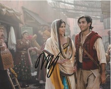 ACTOR MENA MASSOUD SIGNED ALADDIN 8x10 LIVE ACTION MOVIE PHOTO A COA 2019 PROOF