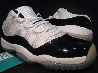 NIKE AIR JORDAN XI 11 RETRO LOW GS WHITE BLACK CONCORD BRED 528896