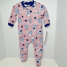 Disney Star Wars Mandalorian Grogu Pajamas Size 6/9 M Baby Yoda Stars Stripes